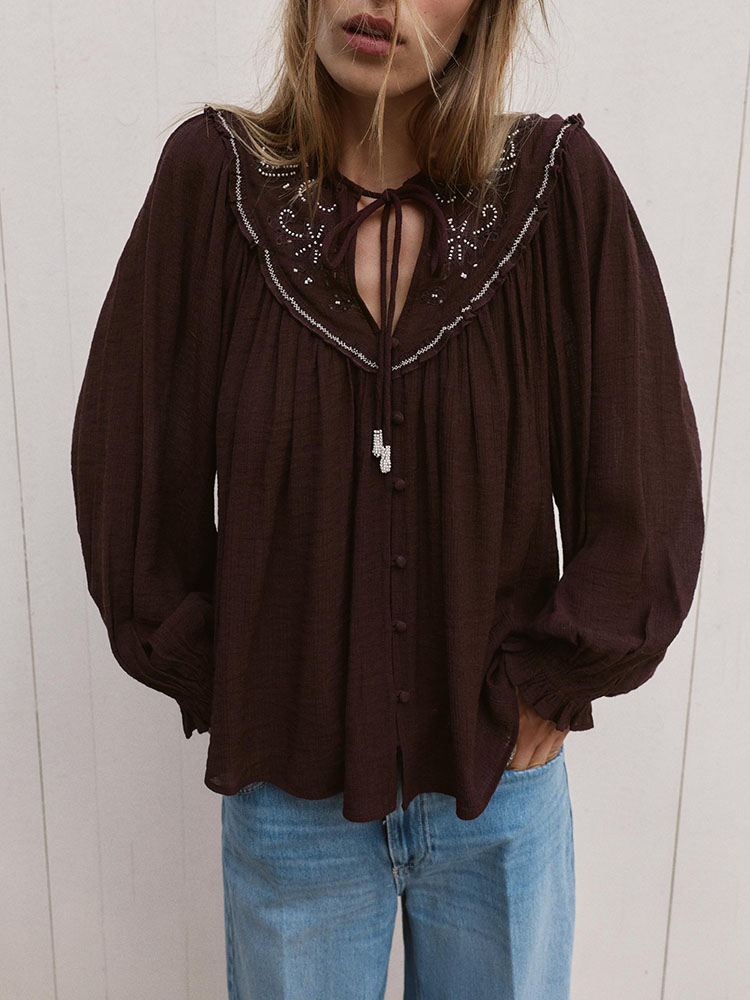 Ethnic Clothing & Online Fashion Store Khaadi Us - 2025 Winter Nieuwe Zoete Modieuze Geborduurde
