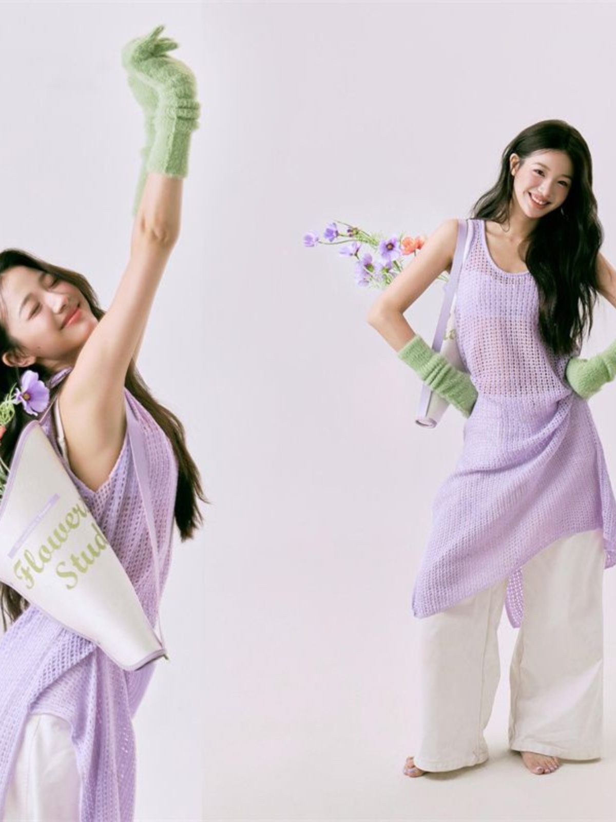 Ethnic Fashion Studio - Romantische lente bloemenprint fotostudio nieuwe stijl
