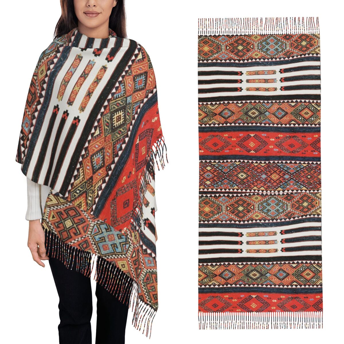 Winter Ethnic Fashion For Women - Koerdische Turkse Kelim Boheemse Perzische Tribal