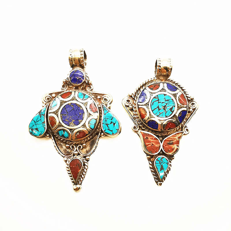 Ethnic Fashion Com - Nepal Hand Vintage Grote Hangers Koper