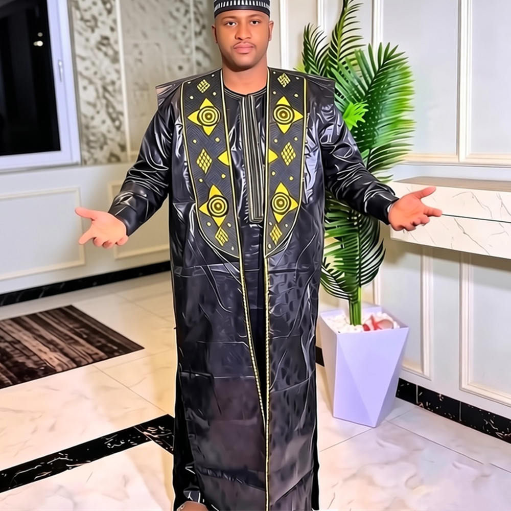 Dashiki Shirt Men - 3-delige set Afrikaanse kleding voor mannen,