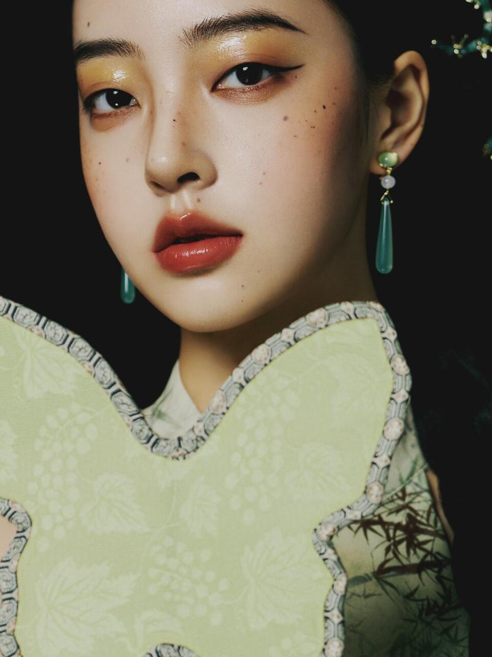 Nieuwe groene Chinese stijl ru - Ethnic Fashion Studio recensie en prijs