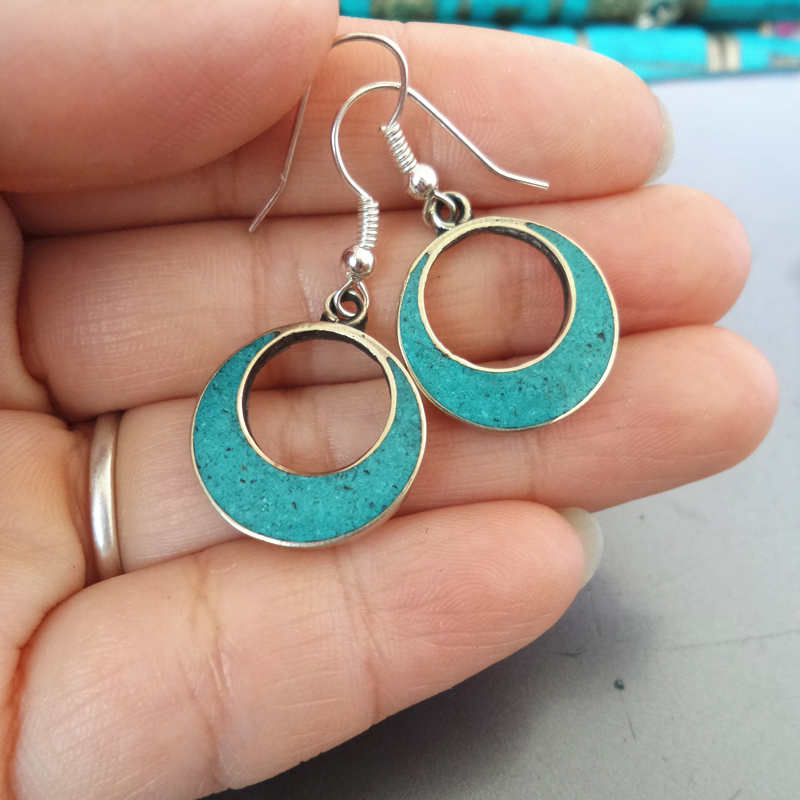 Etnische vintage oorbel cirkel - Ethnic Fashion Com recensie en prijs