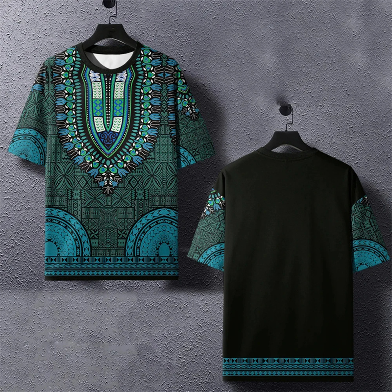 Zomer Harajuku 3d Bedrukte Etn - Dashiki Shirt Men recensie en prijs